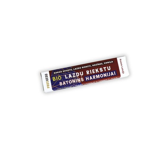 Bio lazdu riekstu batoniņš HARMONIJAI 42g
