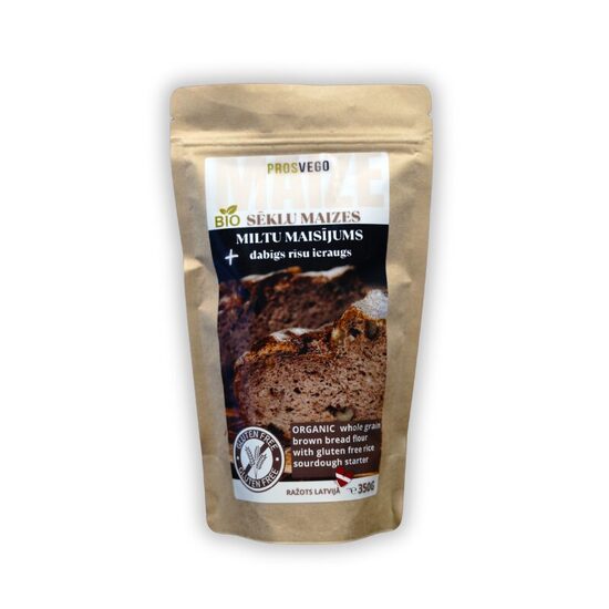 Bio tumšās sēklu maizes miltu maisījums 350g
