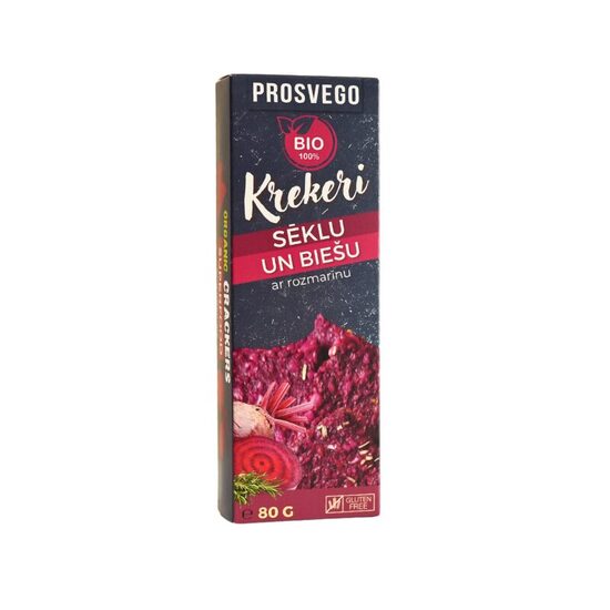 Bio sēklu un biešu krekeri 80g