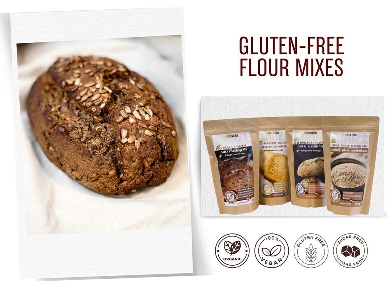 Organic gluten-free bread mixes – gluten-free flour mixes | PROSVEGO